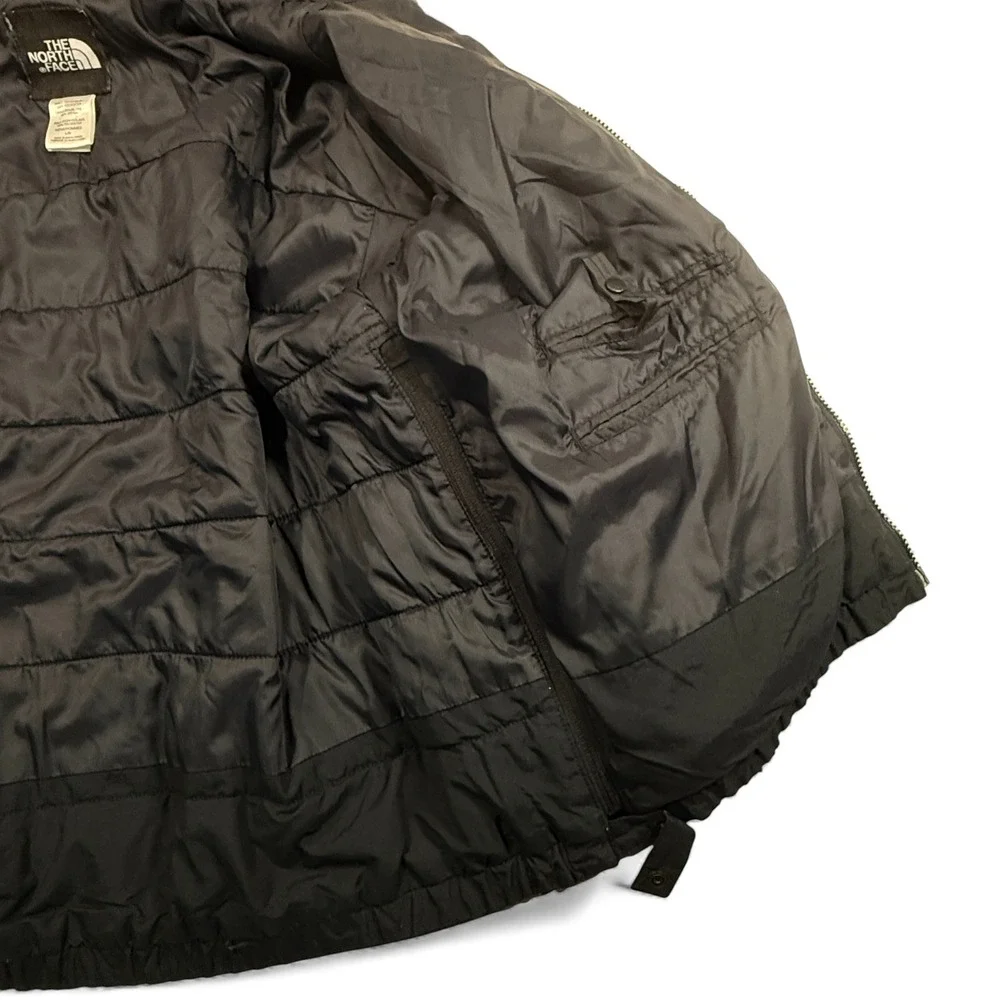 The North Face Mens Large Black Insulated Puffer Jacket Full Zip Vintage‎ Ski